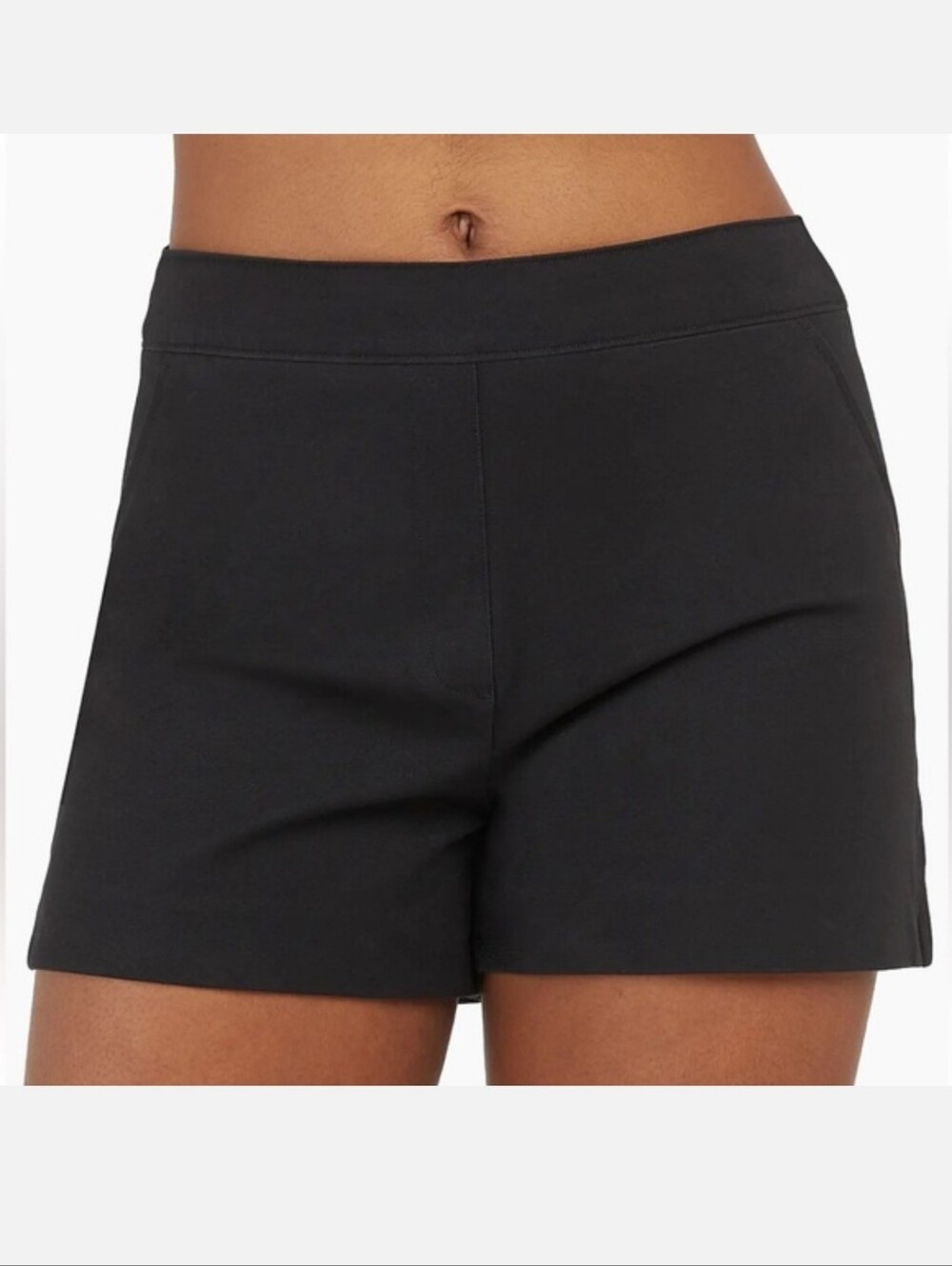 Spanx Elevated Basics Ponte Shorts | Black | Size M